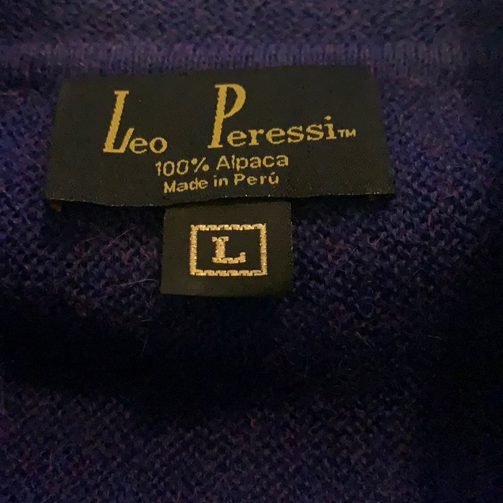 Leo Persessi 100% Alpaca‎ Sweater Size Large - Picture 3 of 5